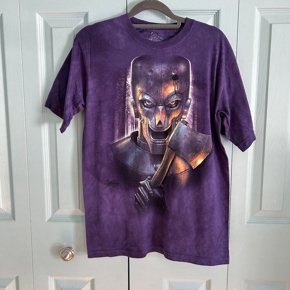 The Mountain Kids T-Shirt XL The Woodsman Purple‎ Short Sleeve Cotton